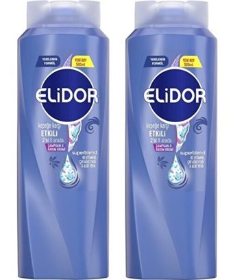 Elidor Superblend 2'si 1 Arada Kepek Karşıtı Şampuan 2x500 ml