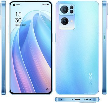 Oppo Reno7 Pro 5G 256 GB Hafıza 8 GB Ram 6.55 inç 50 MP Çift Hatlı AMOLED Ekran Android Akıllı Cep Telefonu Mavi