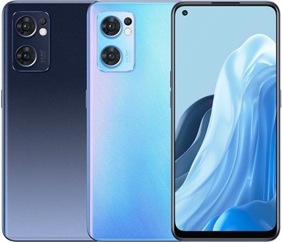 Oppo Reno7 5G 256 GB Hafıza 8 GB Ram 6.43 inç 64 MP Çift Hatlı AMOLED Ekran Android Akıllı Cep Telefonu Mavi