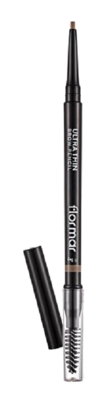 Flormar Light Brown Suya Dayanıklı Asansörlü Çift Taraflı İnce Uçlu Kaş Kalemi Açık Kahve