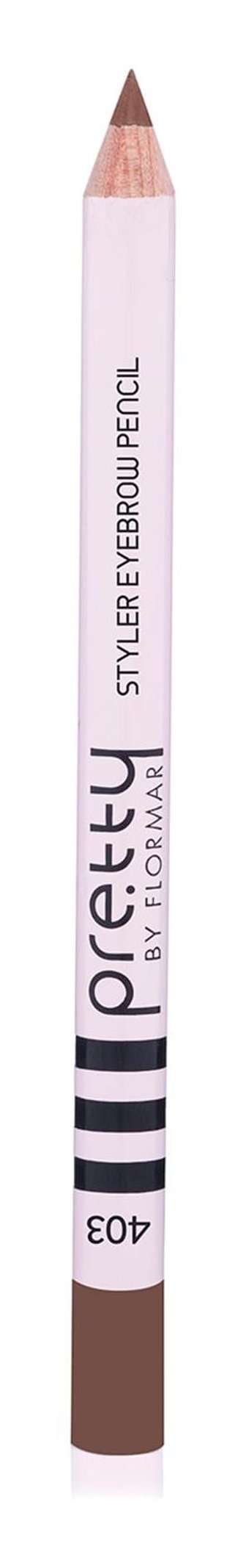 Flormar 403 Asansörsüz Kalın Uçlu Kaş Kalemi Kahverengi