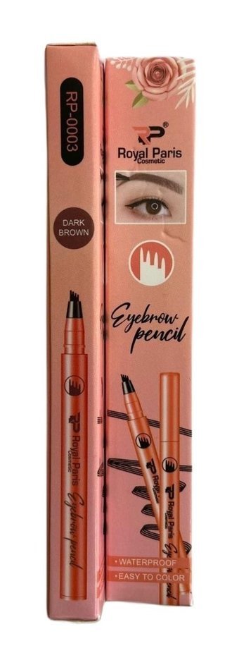 Royal Paris RP-0003 Dark Brown Suya Dayanıklı Asansörsüz Mikro Kaş Kalemi Kahverengi