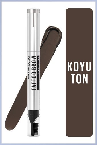 Maybelline New York No:04 Asansörlü Çift Taraflı Kalın Uçlu Kaş Kalemi Kahverengi