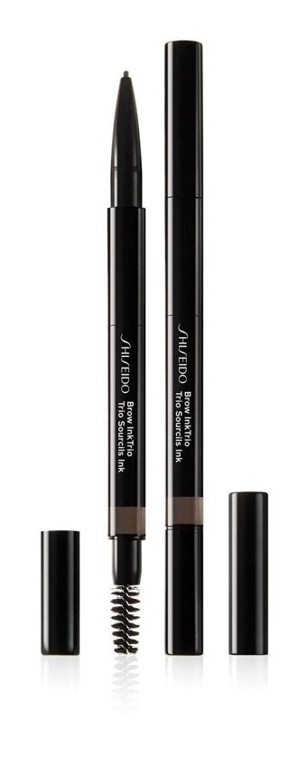 Shiseido Brow InkTrio 04 Suya Dayanıklı Asansörlü Çift Taraflı İnce Uçlu Kaş Kalemi Kahverengi