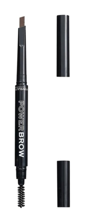 Relove by Revolution Power Brown Asansörlü Çift Taraflı Mikro Kaş Kalemi Kahverengi