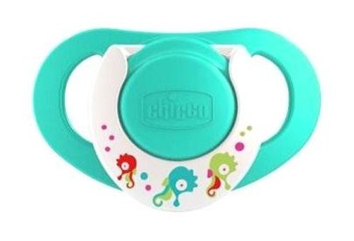 Chicco Physioring 4+ Ay Mavi-Yeşil Emzik