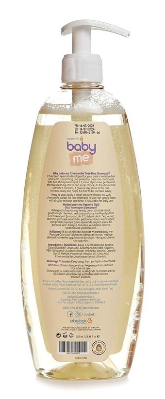 Baby Me Bebek Şampuanı 750 ml