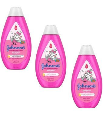 Johnson's Baby Kral Şakir Işıldayan Parlaklık Argan Yağlı Bebek Şampuanı 3x500 ml