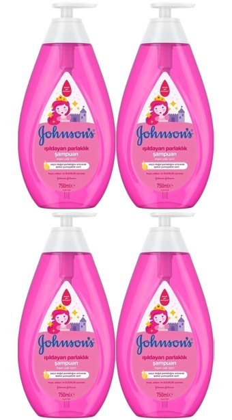 Johnson's Baby Işıldayan Parlaklık Argan Yağlı Bebek Şampuanı 4x750 ml