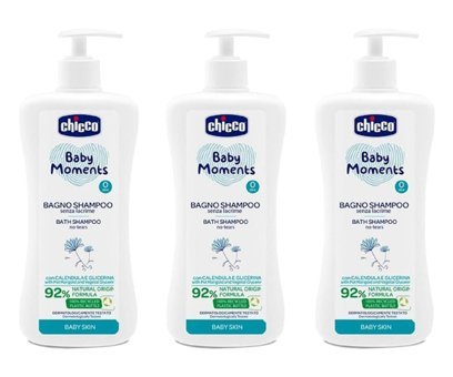 Chicco Baby Moments Aynısefa Bebek Şampuanı 3x750 ml