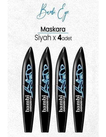 L'oréal Paris Bambi Oversized Hacim Veren Siyah Maskara 4 Adet