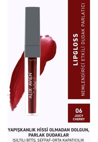 Alix Avien 06 Juicy Cherry Nemlendiricili Dudak Parlatıcısı Bordo