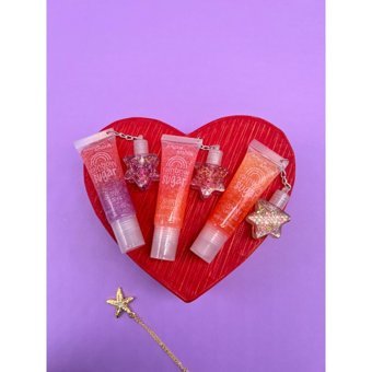 Amour Amour Mini Yıldızlı Lip Gloss A Serisi Dudak Parlatıcısı Çok Renkli 3 Adet