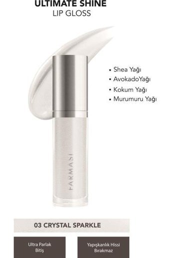 Farmasi 03 Crystal Sparkle Dudak Parlatıcısı Gri