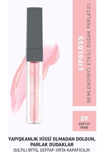 Alix Avien 09 Softly Pink Nemlendiricili Dudak Parlatıcısı Pembe