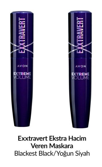 Avon Exxtravert Hacim Veren Blackest Black Maskara