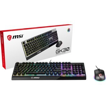 MSI Vigor GK30 Combo Işıklı Siyah Kablolu Klavye Mouse Seti
