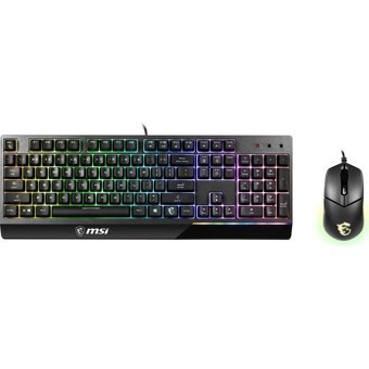 MSI Vigor GK30 Combo Işıklı Siyah Kablolu Klavye Mouse Seti