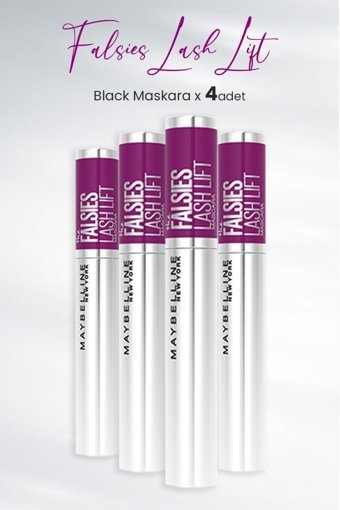 Maybelline New York The Falsies Lash Lift Besleyici Siyah Maskara 4 Adet
