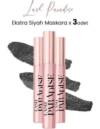 L'oréal Paris Lash Paradise Hacim Veren Siyah Maskara 3 Adet