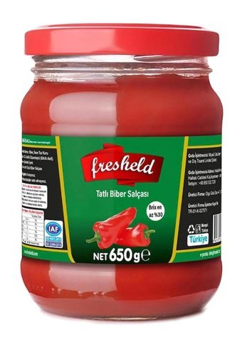 Fresheld Tatlı Biber Salçası 650 gr