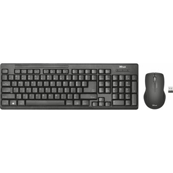Trust Ziva 22118 Siyah Kablosuz Klavye Mouse Seti