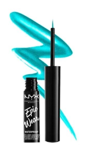 Nyx Epic Wear Suya Dayanıklı Metalik Teal Met Kalıcı İnce Uçlu Likit Eyeliner