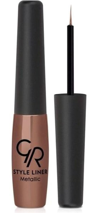 Golden Rose No:06 Metalik Bronz İnce Uçlu Likit Eyeliner