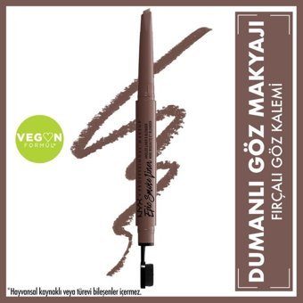 Nyx Epic Smoke Çift Taraflı Mat Nude Haze Fırça Uçlu Likit Eyeliner