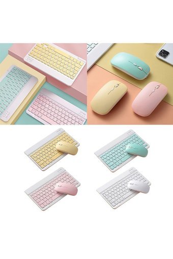 Apple iPad 10.2 Sessiz Ergonomik Siyah Kablosuz Klavye Mouse Seti
