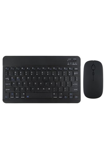 Apple iPad 10.2 Sessiz Ergonomik Siyah Kablosuz Klavye Mouse Seti