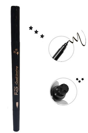 Roesıa Rose Cosmetics Smooth Touching Çift Taraflı Mat Siyah Kalıcı İnce Uçlu Kalem Eyeliner