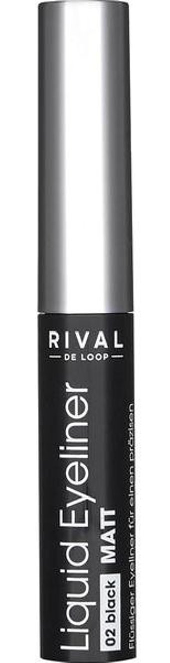 Rival De Loop No:02 Mat Siyah İnce Uçlu Likit Eyeliner
