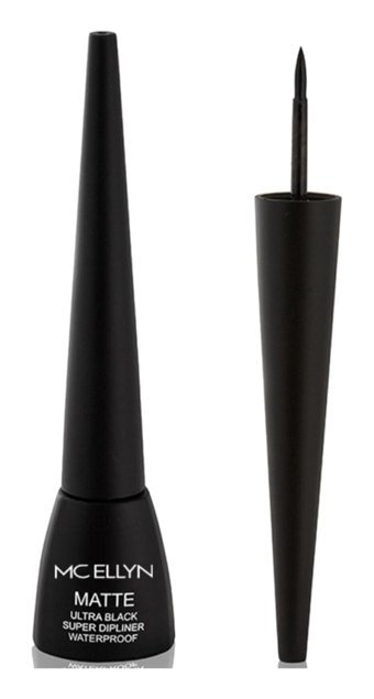 Mcellyn Suya Dayanıklı Mat Siyah Kalın Uçlu Likit Eyeliner