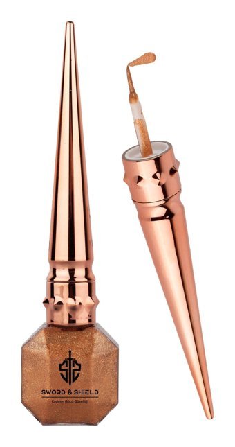 Sword & Shield Glitter Altın İnce Uçlu Likit Eyeliner