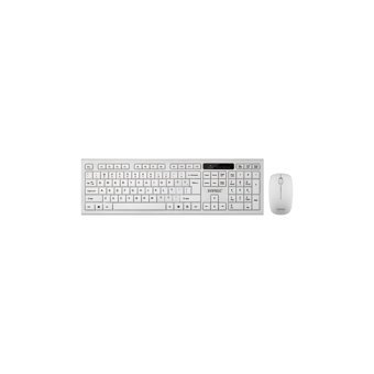Everest KM-6121 Ergonomik Beyaz Kablosuz Klavye Mouse Seti