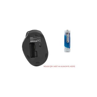 Everest KM-6017 Siyah Kablosuz Klavye Mouse Seti