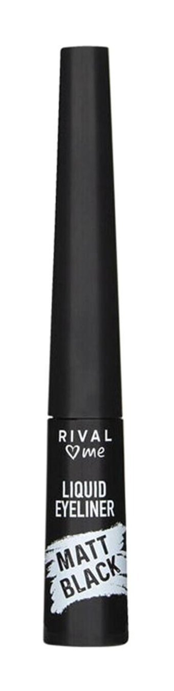 Rival Loves Me No:01 Mat Siyah İnce Uçlu Likit Eyeliner