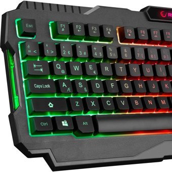 Rampage Km-Rx5 Işıklı Ergonomik Siyah Kablolu Klavye Mouse Seti
