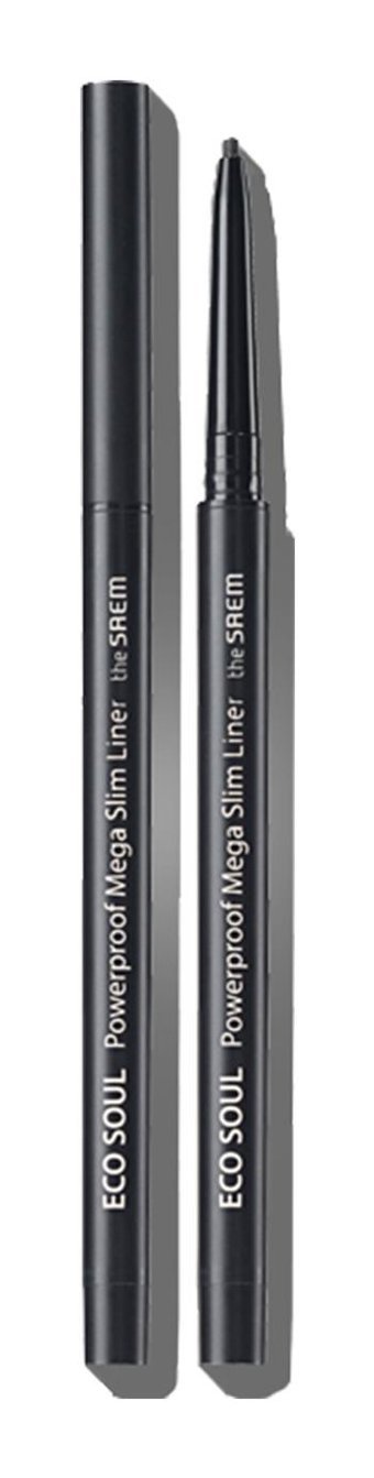 The Saem Eco Soul Powerproof Suya Dayanıklı Mat Siyah Kalıcı İnce Uçlu Likit Eyeliner