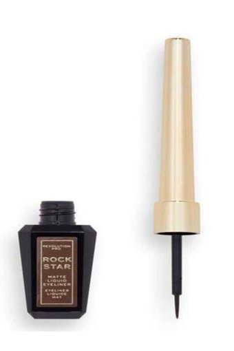Revolution Rockstar Mat Kahverengi Kalıcı İnce Uçlu Likit Eyeliner