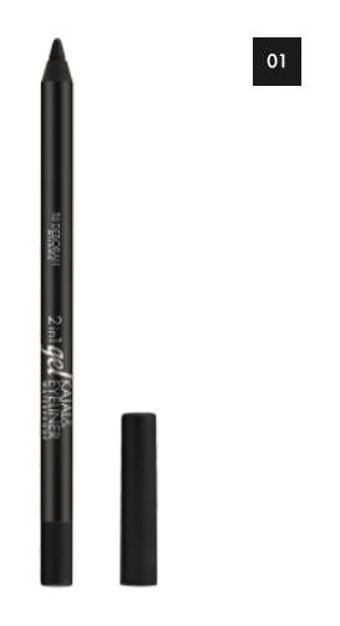 Deborah Mat Siyah Kalın Uçlu Jel Eyeliner
