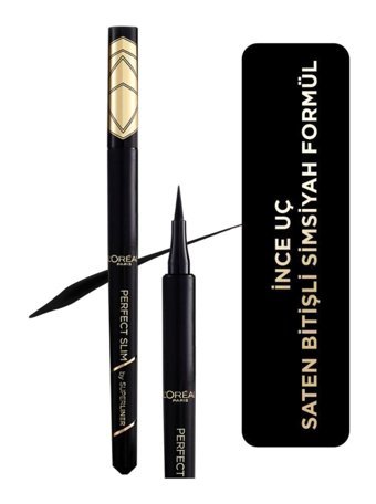 L'oréal Paris Perfect Slim Saten Siyah İnce Uçlu Kalem Eyeliner