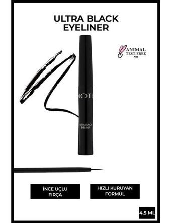 Note Elnr 292 Parlak Siyah Kalıcı İnce Uçlu Likit Eyeliner
