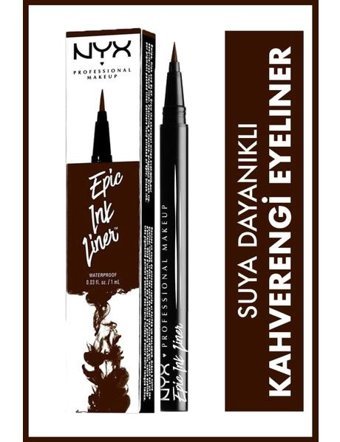 Nyx Epıc Ink Lıner 263 Suya Dayanıklı Natural Siyah İnce Uçlu Kalem Eyeliner