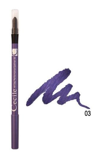 Cecile No:03 Mat Mor İnce Uçlu Kalem Eyeliner