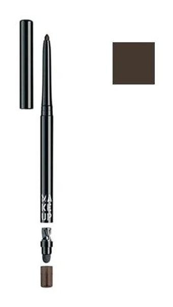 Make Up Factory Automatic 04 Çift Taraflı Mat Koyu Kahve İnce-Kalın Uçlu Likit Eyeliner