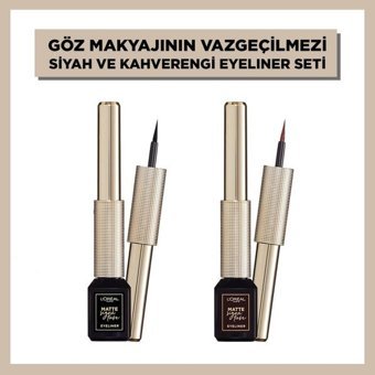 L'oréal Paris No:03 Suya Dayanıklı Mat Siyah Kalıcı İnce Uçlu Likit Eyeliner