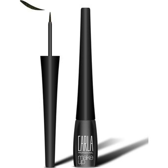 Carla No:12 Parıltılı Siyah İnce Uçlu Likit Eyeliner