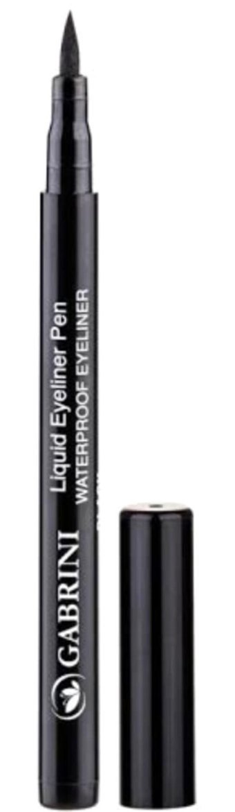 Gabrini Suya Dayanıklı Mat Siyah Kalıcı İnce Uçlu Kalem Eyeliner